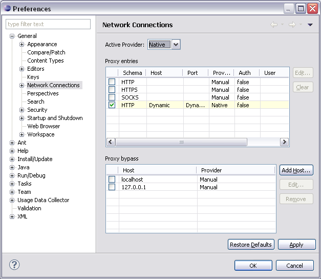 Open Preferences