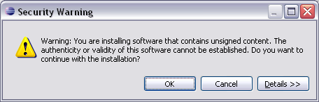 License dialog