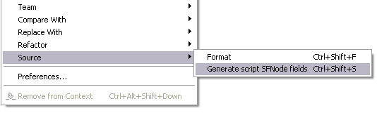 Generate field contextual